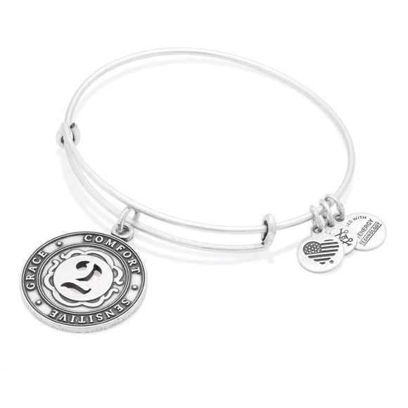NWT Alex and Ani Numerology Number 2 Silver Bangle Bracelet - Picture 1 of 5